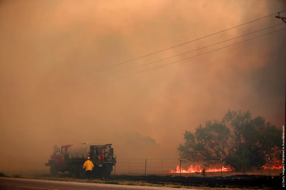 Wildfire In Possum Kingdom Area Of Texas Continues To Burn