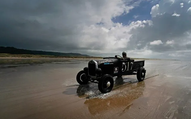 A Ford Model A make its return to the pit area during the Vintage Hot Rod Racing on Pendine Sands on June 16, 2019 in Carmarthen, Wales. (Photo by Alan Crowhurst/Getty Images)