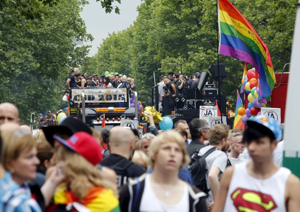 Annual Christopher Street Day Parade in Berlin