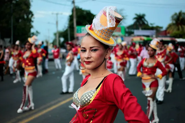 A reveller takes part in an annual carnival called “Alegria por la Vida” (Joy for life) in Managua, Nicaragua May 7, 2016. (Photo by Oswaldo Rivas/Reuters)