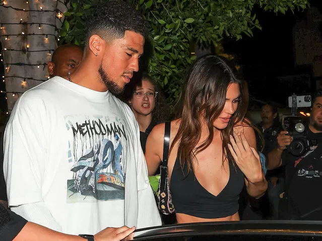 American model, media personality and socialite Kendall Jenner and American professional basketball player Devin Booker are seen on August 27, 2022 in Los Angeles, California. (Photo by Rachpoot/Bauer-Griffin/GC Images)