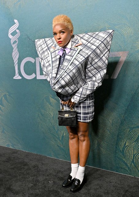 American rapper Janelle Monáe attends the 27th Annual Costume Designers Guild Awards at The Ebell of Los Angeles on February 06, 2025 in Los Angeles, California. (Photo by Axelle/Bauer-Griffin/FilmMagic)