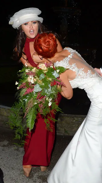 UK Ex On The Beach star Charlotte Dawson at her friends wedding at Broadoaks Country House Hotel in Windermere in The Lake District, England on October 14, 2016. (Photo by Jon Baxter/iCelebTV)