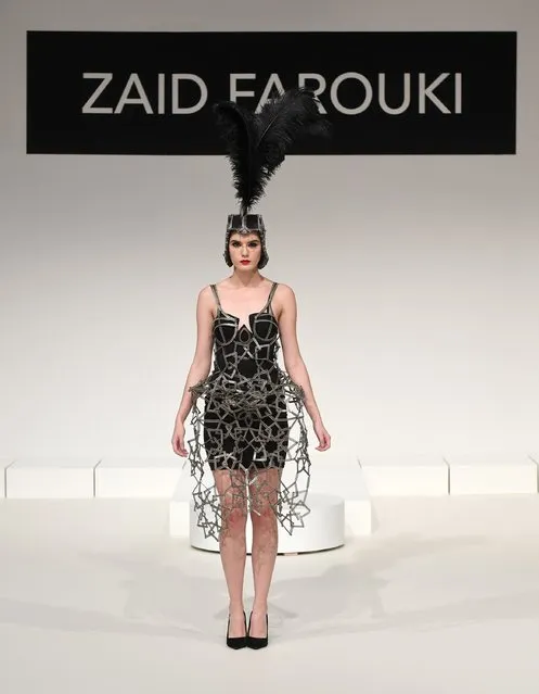 A model walks the runway during the Zaid Farouki Presentation at Fashion Forward Spring/Summer 2017 held at the Dubai Design District on October 22, 2016 in Dubai, United Arab Emirates. (Photo by Stuart C. Wilson/Getty Images)