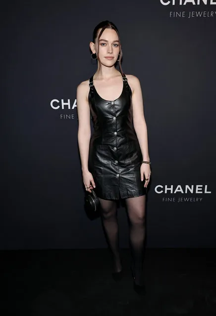 American actress Victoria Pedretti attends the CHANEL Dinner to celebrate the Watches & Fine Jewelry Fifth Avenue Flagship Boutique Opening on February 07, 2024 in New York City. (Photo by Jamie McCarthy/WireImage)