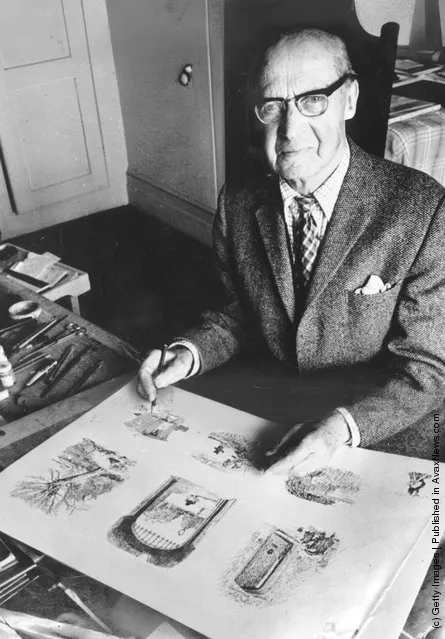 English artist Ernest Howard Shepard, who illustrated the Winnie the Pooh