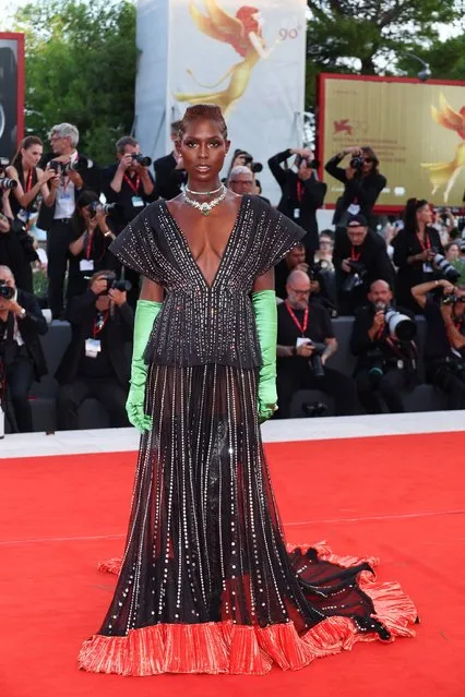 Jodie Turner-Smith attends the “White Noise” and opening ceremony red carpet at the 79th Venice International Film Festival on August 31, 2022 in Venice, Italy. (Photo by Daniele Venturelli/WireImage)
