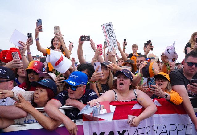 Formula One fans cheer at a practice session ahead of Sunday’s British Grand Prix in Silverstone, UK on July 3, 2025. (Photo by Bradley Collyer/PA Wire Press Association)
