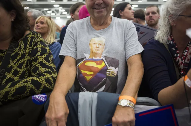 Supporters of Republican presidential nominee Donald Trump attend a campaign event on October 1, 2016 at the Spooky Nook Sports Complex in Manheim, Pennsylvania. Recent polls show Trump's rival Hillary Clinton with a narrow lead in the state. (Photo by Jessica Kourkounis/Getty Images)