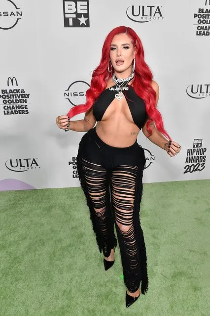 American television host and rapper Justina Valentine attends the BET Hip Hop Awards 2023 at Cobb Energy Performing Arts Center on October 03, 2023 in Atlanta, Georgia. (Photo by Paras Griffin/Getty Images)