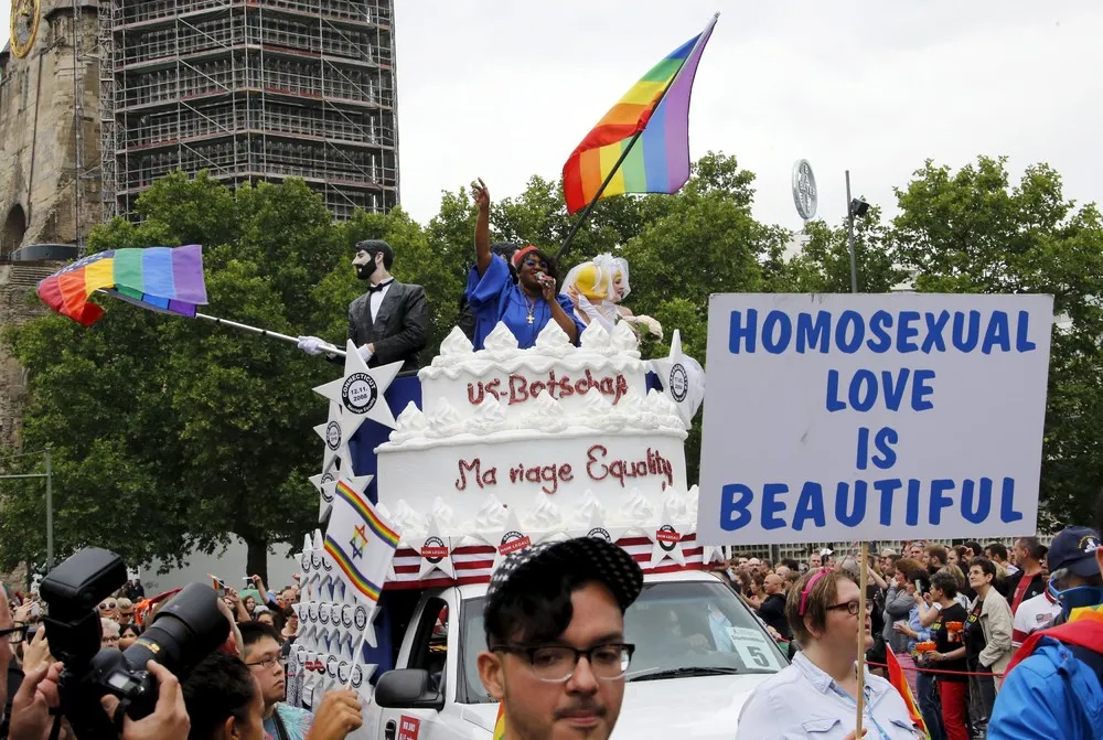Annual Christopher Street Day Parade in Berlin