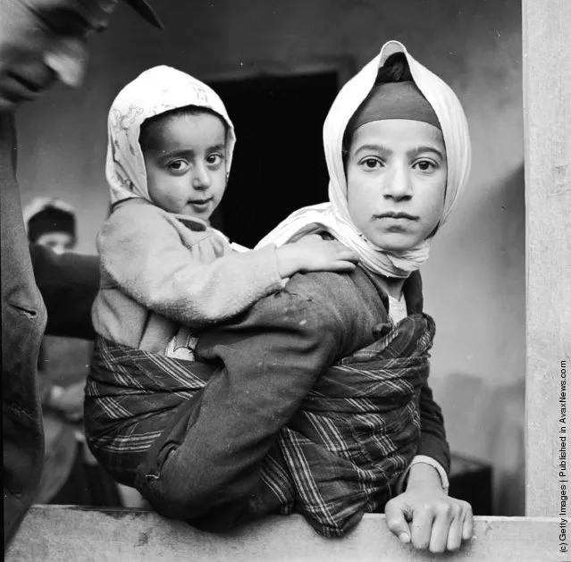 1952:  A young mother and child from the Mazanderan province in northern Iran near the Caspian Sea and the Russian border