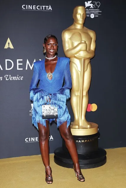 British actress and model Jodie Turner-Smith attends the Cinecittà And Academy Of Motion Picture, Art & Science Dinner ahead of the 79th Venice International Film Festival at Scuola Grande della Misericordia on August 30, 2022 in Venice, Italy. (Photo by Daniele Venturelli/Getty Images)