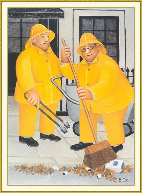 Road Sweepers. Artwork by Beryl Cook