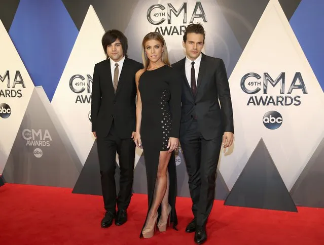 The Band Perry arrives at the 49th Annual Country Music Association Awards in Nashville, Tennessee November 4, 2015. (Photo by Jamie Gilliam/Reuters)