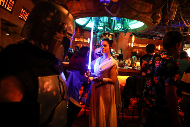 Fans dressed as Star Wars characters gather at Nowa's Cantina, a Star Wars-themed bar, in Santiago, Chile on May 4, 2024. (Photo by Ivan Alvarado/Reuters)