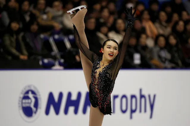 Figure Skating, ISU Grand Prix of Figure Skating NHK Trophy 2016/2017, Ladies Free Program, Sapporo, Japan on November 26, 2016. Karen Chen of the U.S. competes. (Photo by Issei Kato/Reuters)