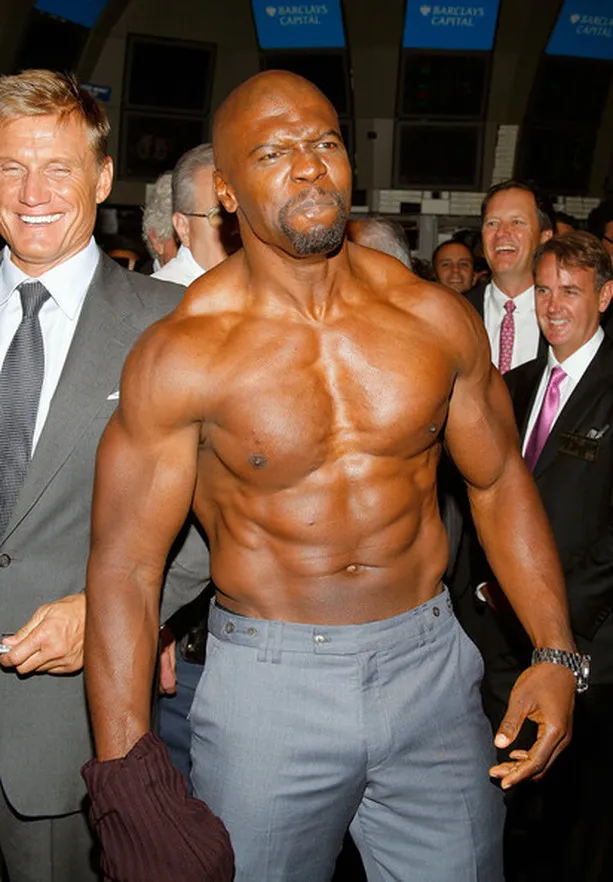 Terry Crews Rips off his Shirt for New York Stock Exchange