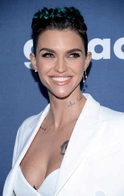 Ruby Rose attends the 27th annual GLAAD Media Awards in Beverly Hills, California April 2, 2016. (Photo by Phil McCarten/Reuters)