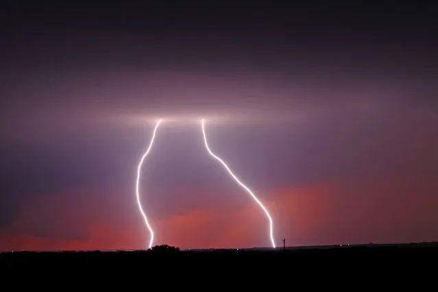 Michael Bath, from McLeans Ridges in New South Wales, Australia, estimates that in his lifetime he has taken more than 3,500 images of lightning bolts illuminating the sky. (Photo by Michael Bath/Caters News)