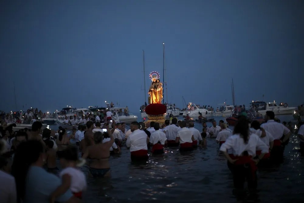 The Annual Feast of the El Carmen Virgin in Spain