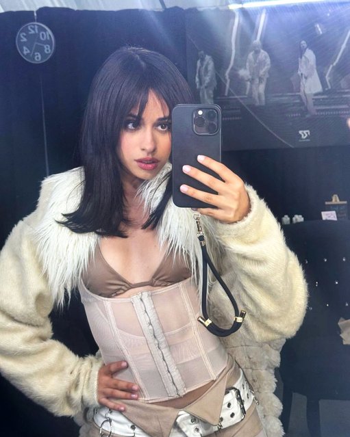 American singer-songwriter Camila Cabello gets ready for her show in Mexico on January 17, 2025. (Photo by camila_cabello/Instagram)