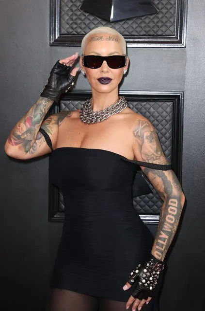 American model Amber Rose attends the 65th Annual Grammy Awards in Los Angeles, California, U.S., February 5, 2023. (Photo by David Swanson/Reuters)