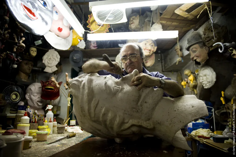 Barcelona Shop Specialises In The Production Of Catalan Festival Masks