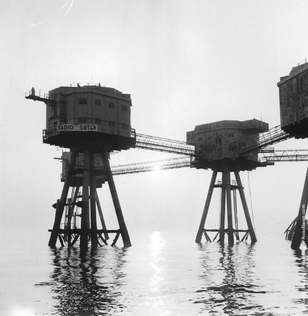 Screaming Lord Sutch's pirate radio station, located just off the Kent Coast