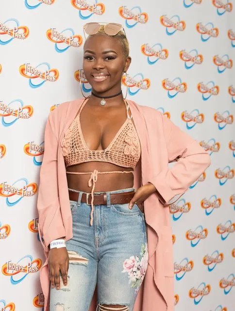 UK X Factor star Gifty Louise attends “Derren Brown's Ghost Train: Rise Of the Demon” launch event, at Thorpe Park, Chertsey, UK on March 30, 2017. (Photo by PA Wire)