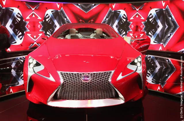 Lexus displays the LF-LC concept car during the media preview of the Chicago Auto Show at McCormick Place