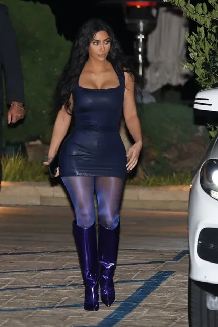 Reality superstars Kim Kardashian, Kylie Jenner, and Kris Jenner leave a holiday party they hosted at Nobu for their employees in Malibu, CA. on December 17, 2019. (Photo by Backgrid USA)