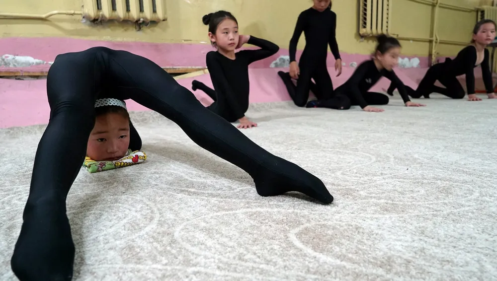 Young Mongolian Contortionists