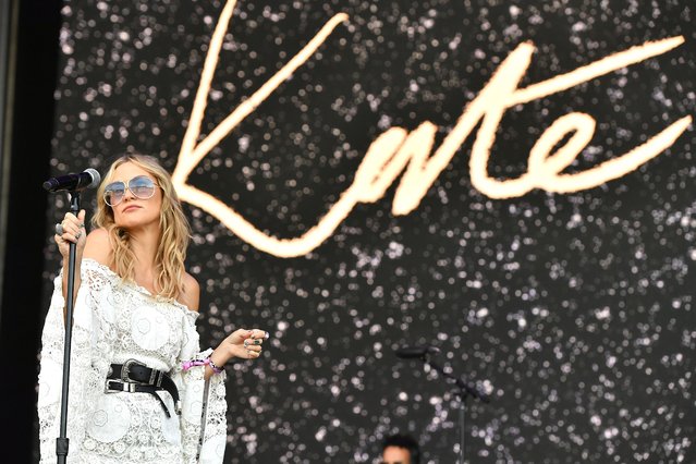 Actress and singer Kate Hudson performs on Day 2 of BottleRock Napa Valley Music Festival at Napa Valley Expo on May 24, 2025. (Photo by Image Space/SOPA Images/Rex Features/Shutterstock)