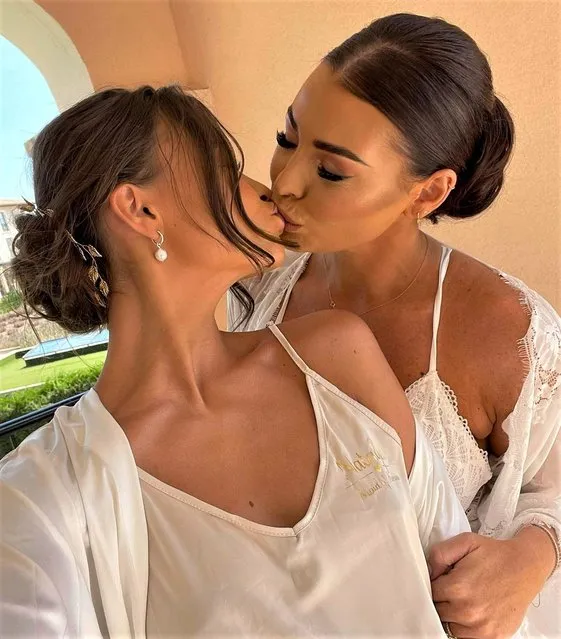 Former Towie star, English television personality Jess Wright kissed her younger sister Natalya on the lips in a loving birthday post. Model Natalya is celebrating her 23rd birthday in the first decade of August 2023 – and Jess shared a selection of snaps to mark the occasion. (Photo by Instagram)