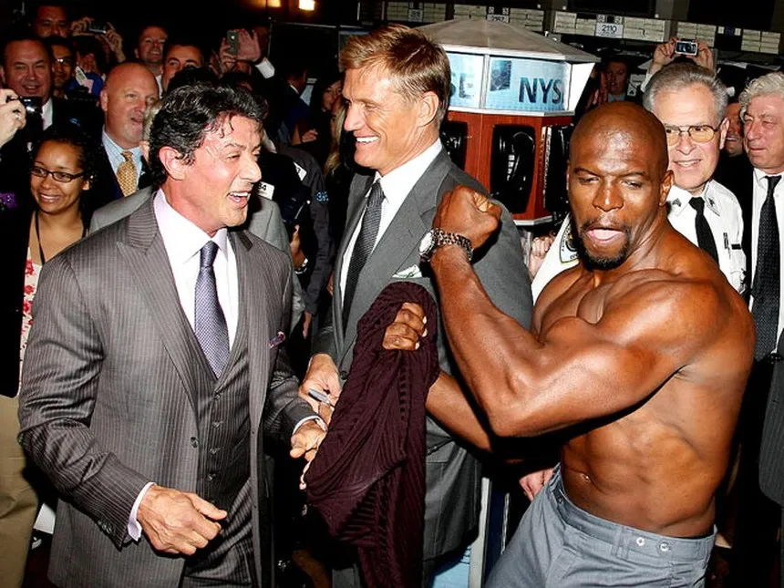 Terry Crews Rips off his Shirt for New York Stock Exchange