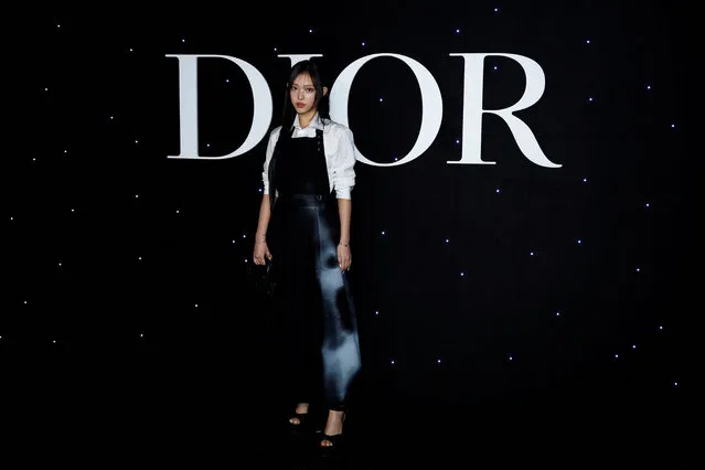 Singer Haerin of group NewJeans poses during a photocall before the Dior Fall-Winter 2024/2025 collection show at École Militaire on January 19, 2024 in Paris, France. (Photo by Sarah Meyssonnier/Reuters)