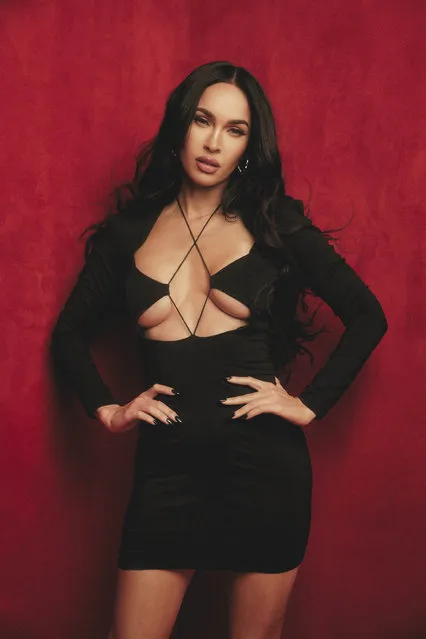 American actress and model Megan Fox, 35, worked with her stylist Maeve Reilly to create 40 designs, which will go on sale in the United Kingdom next Tuesday,  October 19, 2021. (Photo by Felisha Tolentino)