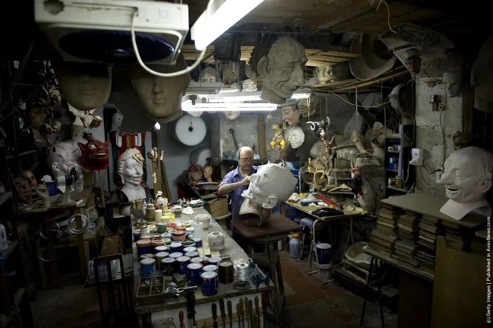 Barcelona Shop Specialises In The Production Of Catalan Festival Masks