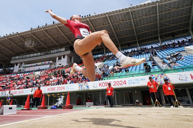 Bjørk Nørremark of Denmark competes in the Women's Long Jump T47 final during day eight of the World Para Athletics Championships Kobe at Kobe Universiade Memorial Stadium on May 24, 2024 in Kobe, Hyogo, Japan. (Photo by Toru Hanai/Getty Images)