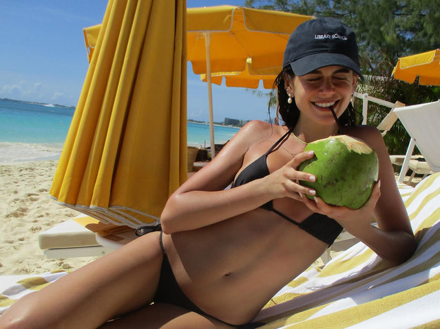 American model Kaia Gerber kicks back and relaxes in the Cayman Islands in the first decade of June 2024. (Photo by Kaia Gerber/Instagram)