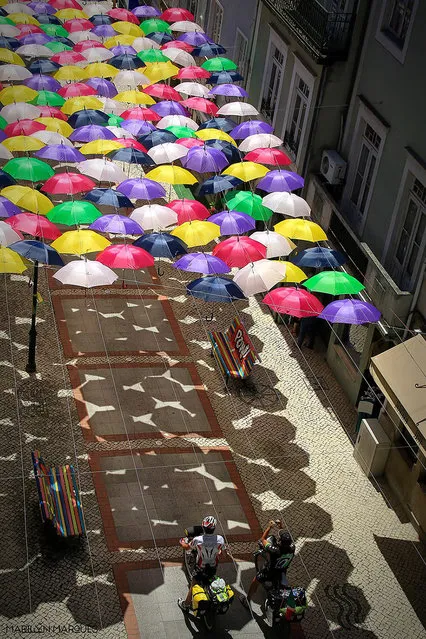 Umbrella Sky In Agueda, Portugal
