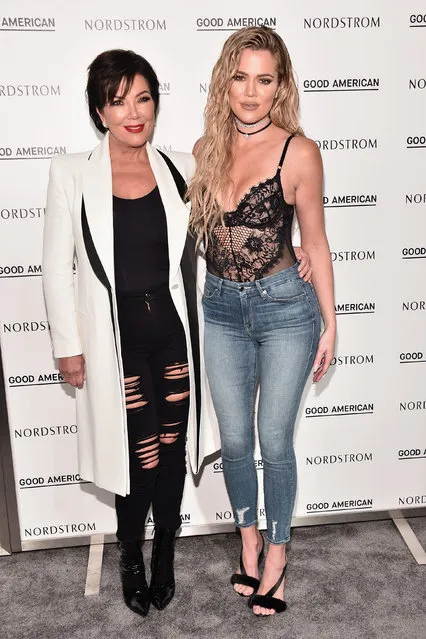 Kris Jenner and Khloe Kardashian attend Khloe Kardashian Good American Launch Event at Nordstrom at the Grove on October 18, 2016 in Los Angeles, California. (Photo by Alberto E. Rodriguez/Getty Images)