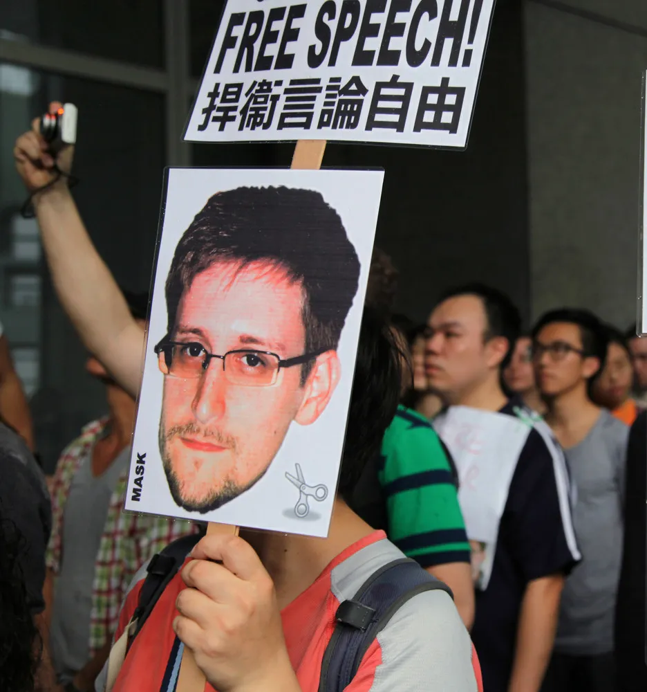Where in Hong Kong is Mr. Snowden?
