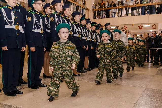 Putin's “baby troops” appeared in a Kursk kindergarten in Russia on July 2, 2023. (Photo by East2west News)