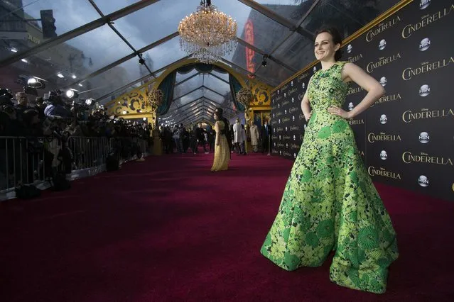 Cast member Sophie McShera poses at the premiere of "Cinderella" at El Capitan theatre in Hollywood, California March 1, 2015. The movie opens in the U.S. on March 13. REUTERS/Mario Anzuoni  (UNITED STATES - Tags: ENTERTAINMENT)