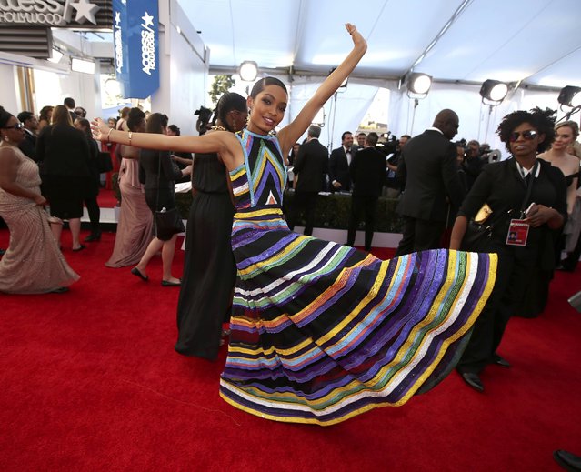 Actress Yara Shahidi arrives at the 23rd Screen Actors Guild Awards in Los Angeles, California, U.S., January 29, 2017. (Photo by Lucy Nicholson/Reuters)