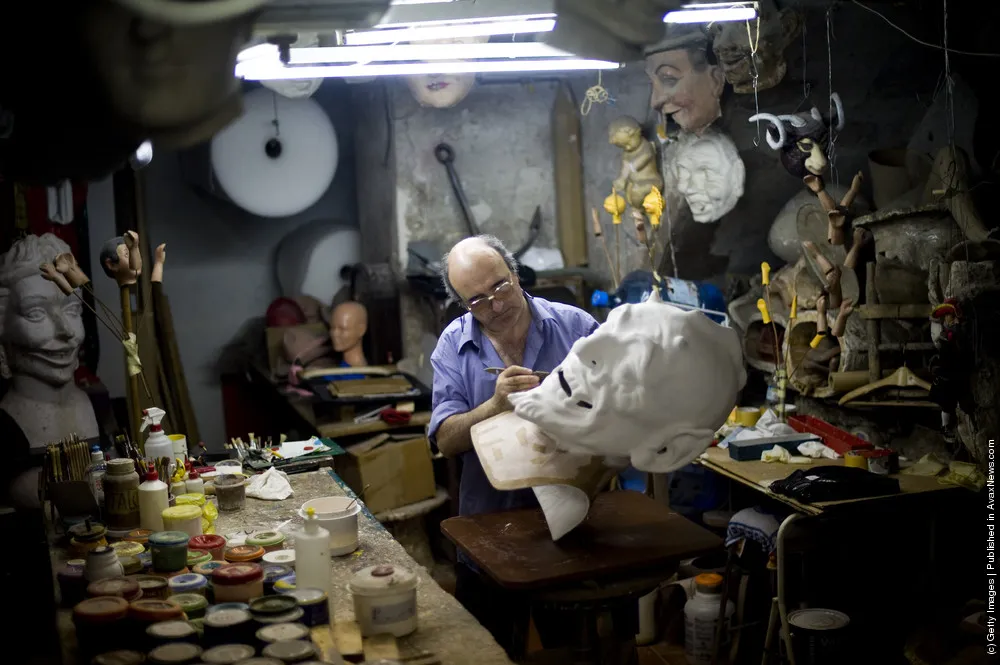 Barcelona Shop Specialises In The Production Of Catalan Festival Masks
