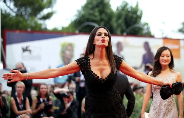 Italian actress Maria Grazia Cucinotta attends the opening ceremony of the 72nd Venice Film Festival, northern Italy September 2, 2015. (Photo by Stefano Rellandini/Reuters)