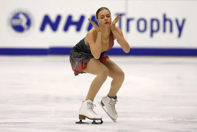 Figure Skating, ISU Grand Prix of Figure Skating NHK Trophy 2016/2017, Ladies Free Program, Sapporo, Japan on November 26, 2016. Anna Pogorilaya of Russia competes. (Photo by Issei Kato/Reuters)